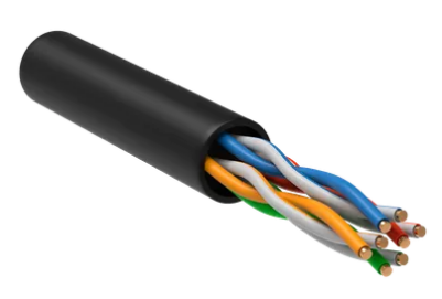 Фотография товара 'IEK Витая пара U/UTP 5E 24AWG 4PR LDPE 1м черный 100м, BC3-C5E04-139-100-R-G'
