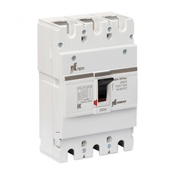 Фотография товара 'IEK 7001124 Выкл. авт. ВА04-35Про 3P 250А Icu-25kA (250П)'