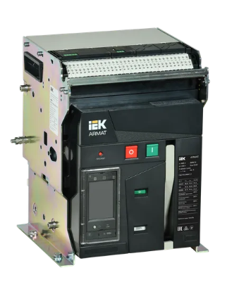 Фотография товара 'IEK ARMAT Воздушный автоматический выключатель стационарного исполнения 3P типоразмер A 66кА 1600А AR-ACB-3FA-066-1600A-TTCF'