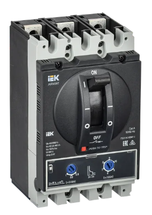 Фотография товара 'IEK ARMAT Автоматический выключатель в литом корпусе 3P типоразмер A 85кА 80А AR-MCCB-3A-085-0080A-ATUC'