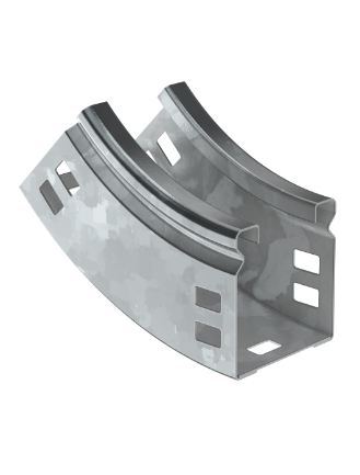 Фотография товара 'IEK ESCA Поворот плавный 45град тип В10 50х100мм HDZ CPV51-0-45-050-100-HDZ'