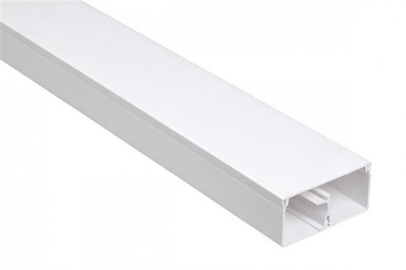 Фотография товара 'IEK Кабель-канал 25х16 ECOLINE (50 м) применяется для информационных, слаботочных или же силовых коммуникаций в кабинетах или же в жилых помещениях CKK11-025-016-1-K01'