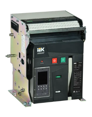 Фотография товара 'IEK ARMAT Воздушный автоматический выключатель стационарного исполнения 3P типоразмер A 55кА 1250А AR-ACB-3FA-055-1250A-TDCF'