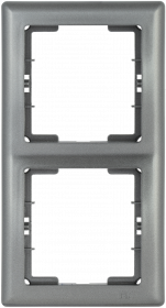 Фотография товара 'IEK Рамка 2-местная вертикальная РВ-2-БА BOLERO, EMB21-K95'