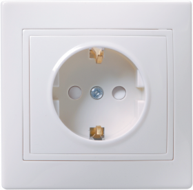 Фотография товара 'IEK Розетка 1-местная РСш10-3-КБ с заземляющим контактом с защитной шторкой 16А КВАРТА, ERK11-K01-16-DM'