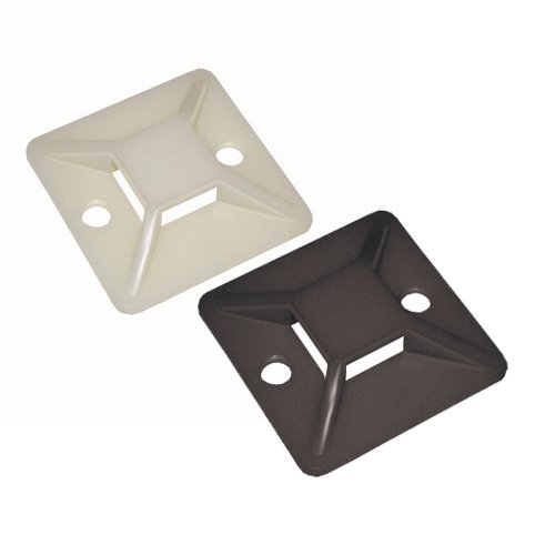 Фотография товара 'IEK Площадка самоклеящаяся 25х25 черная под хомуты (20шт)'