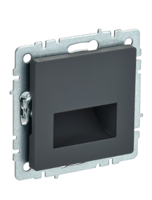 Фотография товара 'IEK BRITE Подсветка светодиодная встраиваемая ПЛ20-БрГ графит BR-FL20-K53'