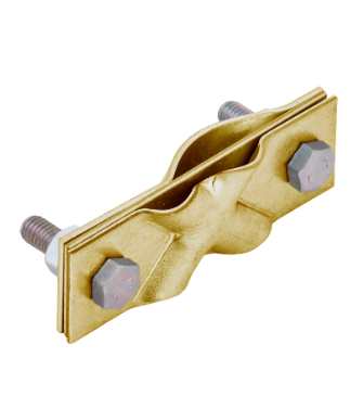 Фотография товара 'IEK Зажим заземления диагональный стержень-полоса/пруток латунь ZGC22-40-1-16-40'