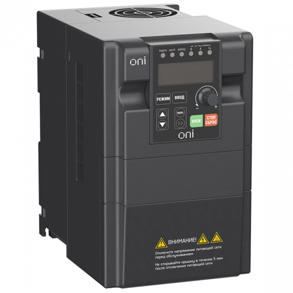 Фотография товара 'IEK A150-21-22NT ПЧ A150 220В 1Ф 2,2кВт 10А встр. торм ONI'