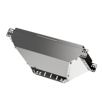 Фотография товара 'IEK Ответвитель Т-образный вертикальный вниз боковой 80х400 HDZ CLM50D-OVNB-080-400-HDZ'