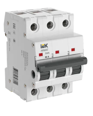 Фотография товара 'IEK ARMAT Выключатель-разъединитель SWN 3P 80А AR-SWN-3-080'