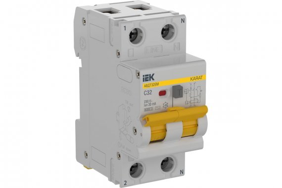Фотография товара 'IEK KA-VD14-1-032-C-030-AC KARAT АВДТ32EM C32 30мА тип AC'