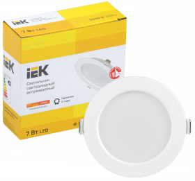 Фотография товара 'IEK Светильник LED ДВО 1611 7Вт 3000К IP20, LDVO0-1611-07-3000-K01'