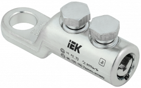 Фотография товара 'IEK Наконечник болтовой луженый НБЛ 35-150-16/2 35кВ, UNB11-035-150-02-35'