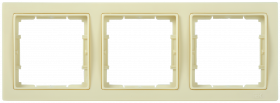 Фотография товара 'IEK Рамка 3-местная квадратная РУ-3-БК BOLERO Q1, EMB32-K33-Q1'