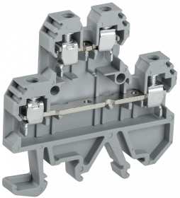 Фотография товара 'IEK Клемма винтовая КВИ-4-2L двухуровневая 4мм2, YZN30-004D-K03'