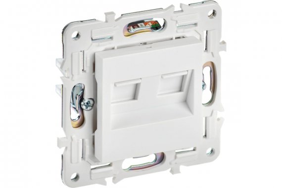 Фотография товара 'IEK SK-K20-2-K01 SKANDY Роз. комп. 2-ая RJ45 кат.6 SK-K04W'