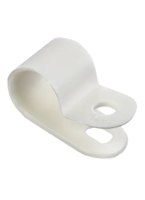 Фотография товара 'IEK Скоба крепежная 9мм нейлоновая белая (50шт) USK11-09-050-K01'