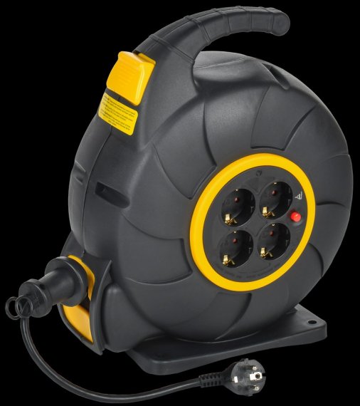 Фотография товара 'IEK TW-KP27-16-04-20 TWIST Катушка УК20 4мест. 2P+PE/20м 3х1,5мм2'