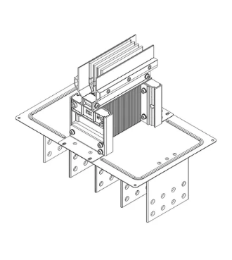 Фотография товара 'IEK LINEBAR Секция фланцевая прямая Тип2 800А Al 3L+N+PER некрашеная IP55 транспортировочная LB-0800A4-25-F-F2'