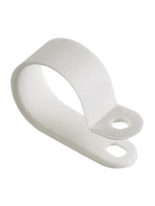 Фотография товара 'IEK Скоба крепежная 20мм нейлоновая белая (50шт) USK11-20-050-K01'