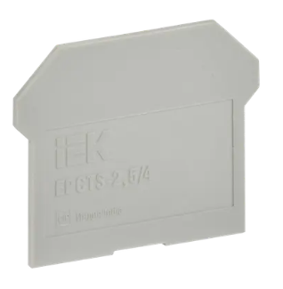 Фотография товара 'IEK Заглушка для колодки клеммной CTS 2,5/4мм2 серая YCT10-00-K03-002-ZGL'