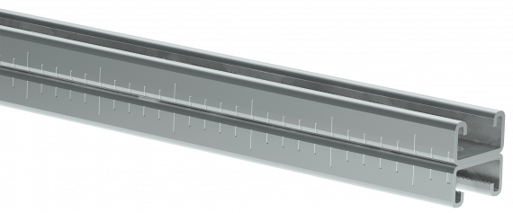 Фотография товара 'IEK STRUT-профиль перфорированный двойной 41х21х800-2,5 HDZ, CLM50D-PSD-41-21-08-3-HDZ'