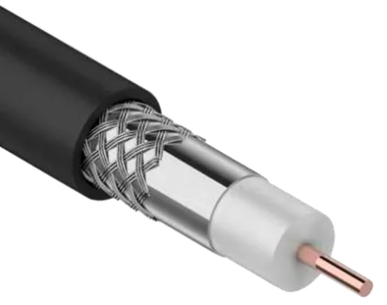 Фотография товара 'IEK Кабель коаксиальный RG11 CCS 75Ом FPE PVC черный (300м), CC1-R1F1-119-300-G'