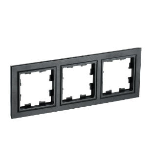 Фотография товара 'IEK BRITE Рамка 3-местная РУ-3-БрЧ черный BR-M32-K02'