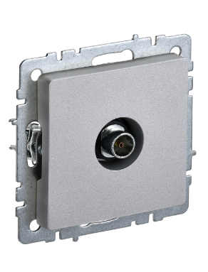 Фотография товара 'IEK BRITE Розетка TV оконечная РТВ11-0-БрА алюминий BR-A10-O-K47'