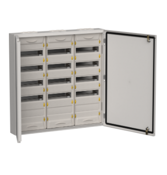 Фотография товара 'IEK TITAN 5 Корпус металлический ЩРн-180 (3х60) 835х830х140мм IP54 серый (две двери) TI5-50-N-3X060-54-7035'