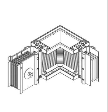 Фотография товара 'IEK LINEBAR Секция угловая правая 800А Al 3L+N+PER IP55 транспортировочная LB-0800A4-35-F-LR'