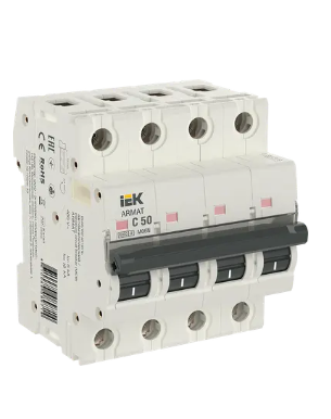 Фотография товара 'IEK ARMAT Автоматический выключатель M06N 4P C 50А, AR-M06N-4-C050'