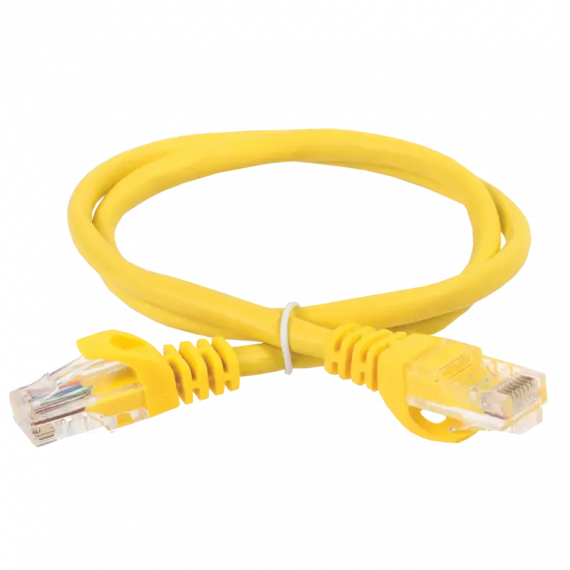 Фотография товара 'IEK PC05-C5EU-1M-G Шнур коммутационный кат.5Е UTP 1м'