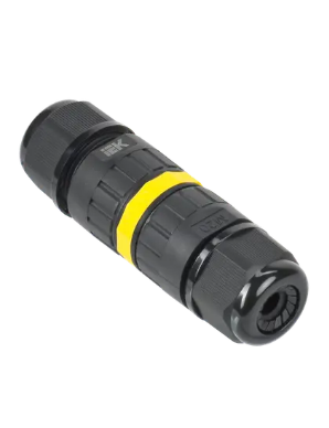 Фотография товара 'IEK Коннектор кабельный герметичный WTP-102 3 PIN IP68, UWC10-I-024-3-68'