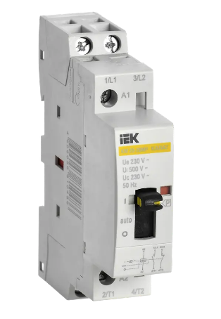 Фотография товара 'IEK Контактор модульный с ручным управлением КМ20-20МР AC KARAT MKK12-20-20'