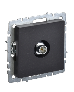 Фотография товара 'IEK BRITE Розетка TV оконечная РТВ11-0-БрЧ черный BR-A10-O-K02'