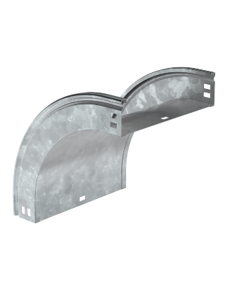 Фотография товара 'IEK ESCA Поворот плавный 90град тип В20 80х150мм HDZ CPV41-0-90-080-150-HDZ'