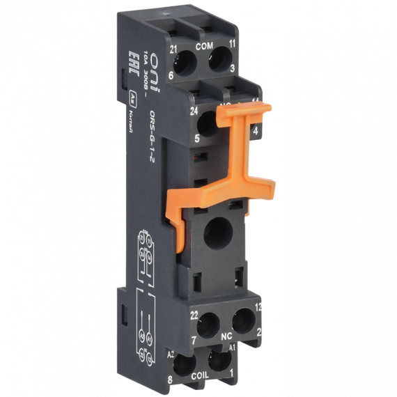 Фотография товара 'IEK ORS-G-1-2-G Розетка ORS-G-1-2 для реле OGR-1 2C ONI'