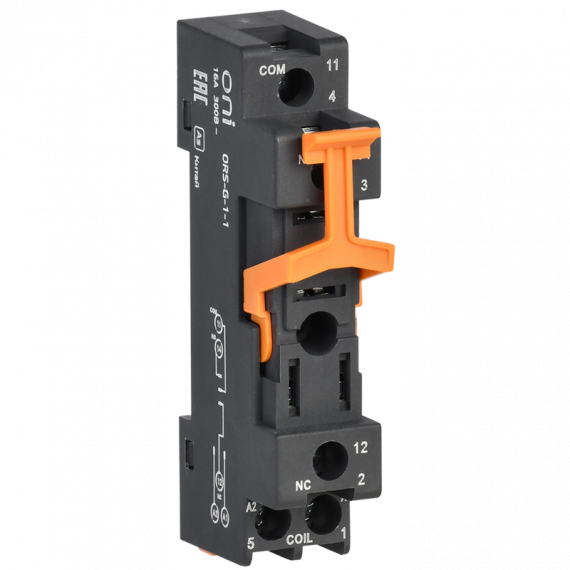 Фотография товара 'IEK ORS-G-1-1-G Розетка ORS-G-1-1 для реле OGR-1 1C ONI'