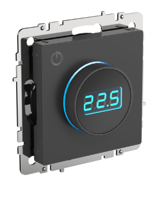 Фотография товара 'IEK BRITE Термостат электронный с индикацией ТС10-1-БрГ графит BR-RT11-K53'