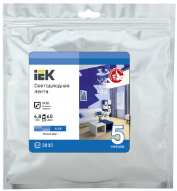 Фотография товара 'IEK Лента LED LSR-2835B60-4,8-IP20-12В, LSR1-7-060-20-3-05'