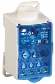 Фотография товара 'IEK Распределительный блок на DIN-рейку РБД-400А, RBD-400'