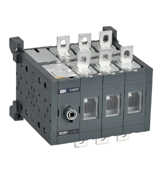 Фотография товара 'IEK KARAT Выключатель-разъединитель ВРК реверсивный без рукоятки управления 3P 400А KA-VR20-3-0400'