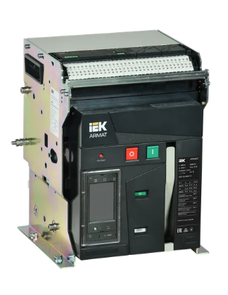 Фотография товара 'IEK ARMAT Воздушный автоматический выключатель стационарного исполнения 3P типоразмер A 55кА 1600А AR-ACB-3FA-055-1600A-TTCF'