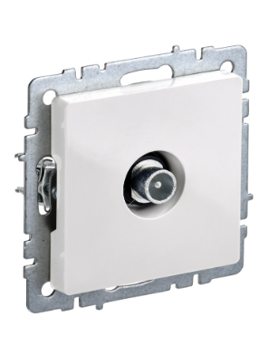 Фотография товара 'IEK BRITE Розетка TV проходная РТВ10-0-БрБ белый BR-A10-P-K01'