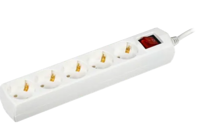 Фотография товара 'IEK Удлинитель У05В 5 мест 2P+PE/5м 3х1мм2 10А/250В WYP10-10-05-05-ZK-G'