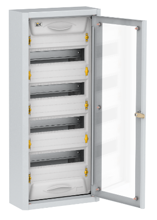Фотография товара 'IEK TITAN 5 Корпус металлический ЩРн-48 прозрачная дверь IP31 УХЛ3 MKM16-N-048-31-Z-U'