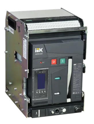 Фотография товара 'IEK ARMAT Воздушный автоматический выключатель выдвижного исполнения 3P типоразмер A 66кА 800А AR-ACB-3VA-066-0800A-TYCF'