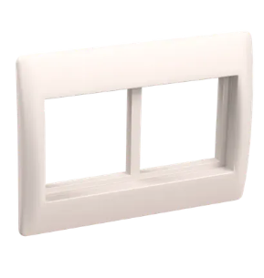 Фотография товара 'IEK Рамка и суппорт на 4 модуля 75мм "ПРАЙМЕР" белый, CKK-40D-RSU4-075-K01'